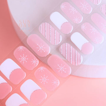 Silent Night Semi Cured Gel Nail Sticker Kit (Christmas Limited Edition) | Sunday Nails AU