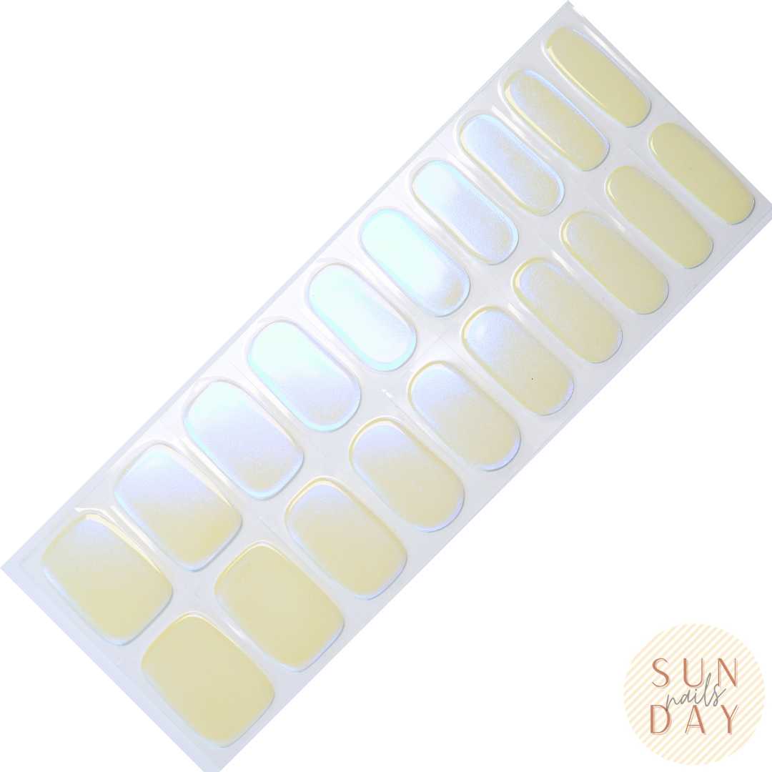 Mother of Pearl Semi Cured Gel Nail Sticker Kit