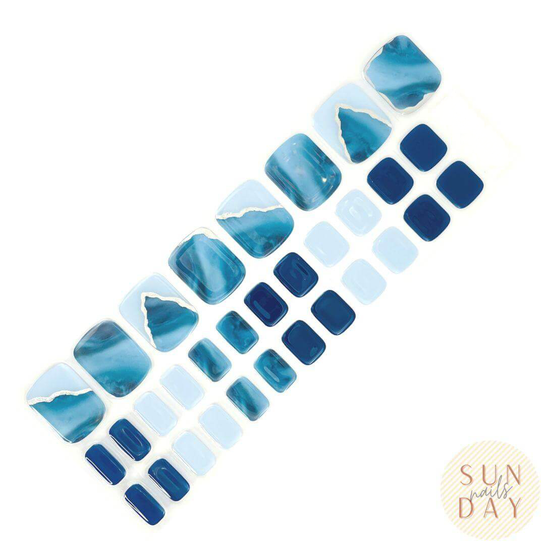 (PEDI) Cosmic Love Semi Cured Gel Nail Sticker Kit