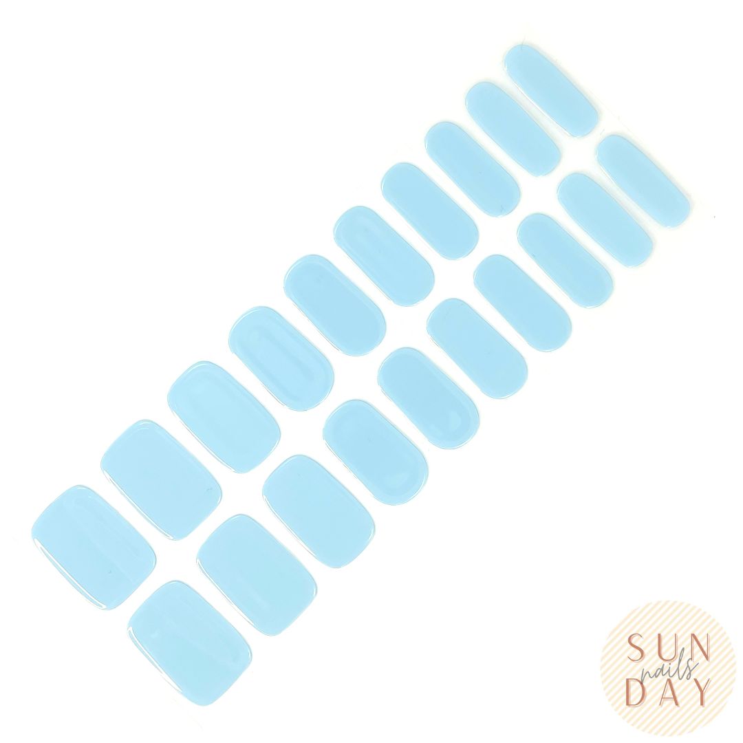 Sky Semi Cured Gel Nail Sticker Kit - Sunday Nails AU - Semi Cured Gel Nails
