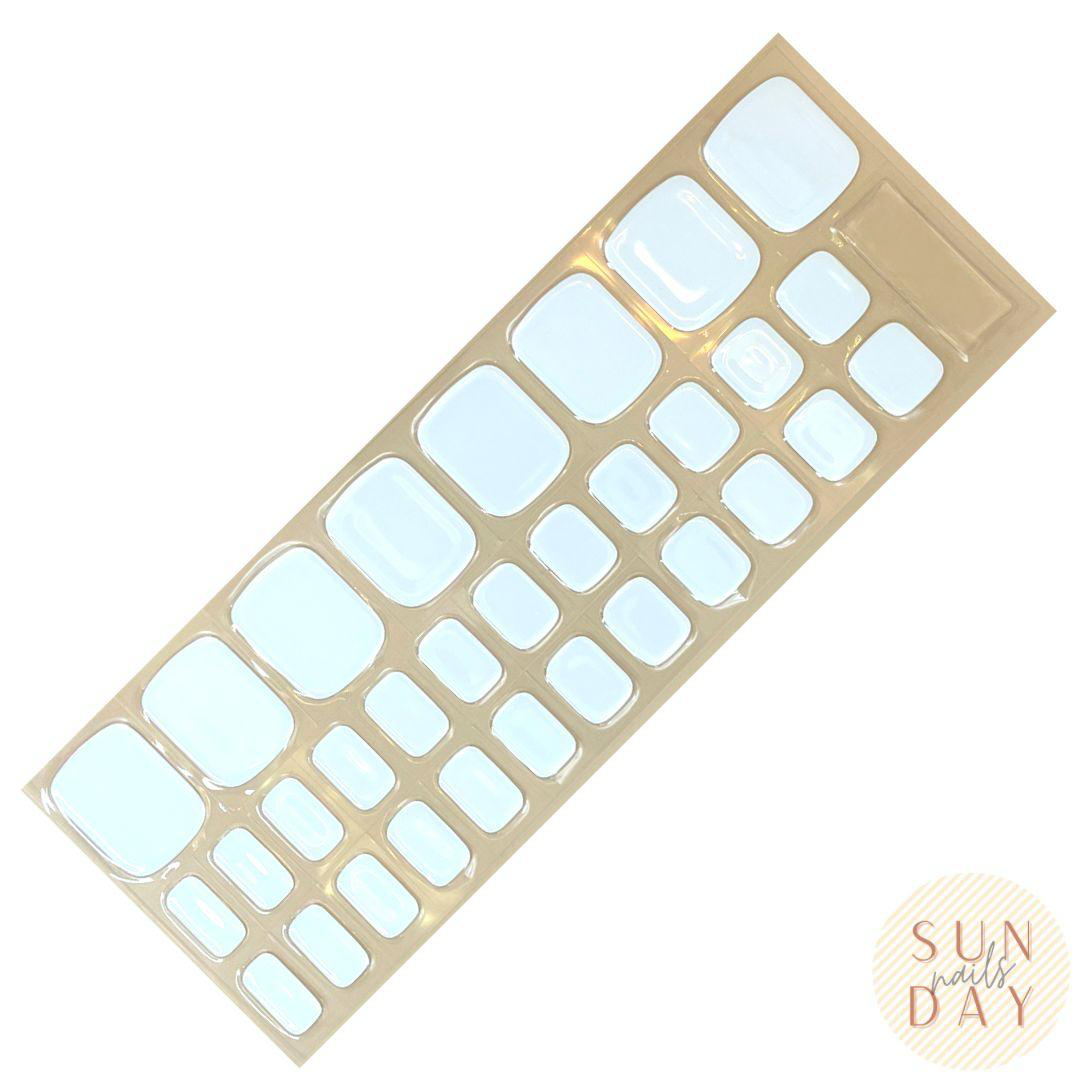 (PEDI) Alaska Semi Cured Gel Nail Sticker Kit