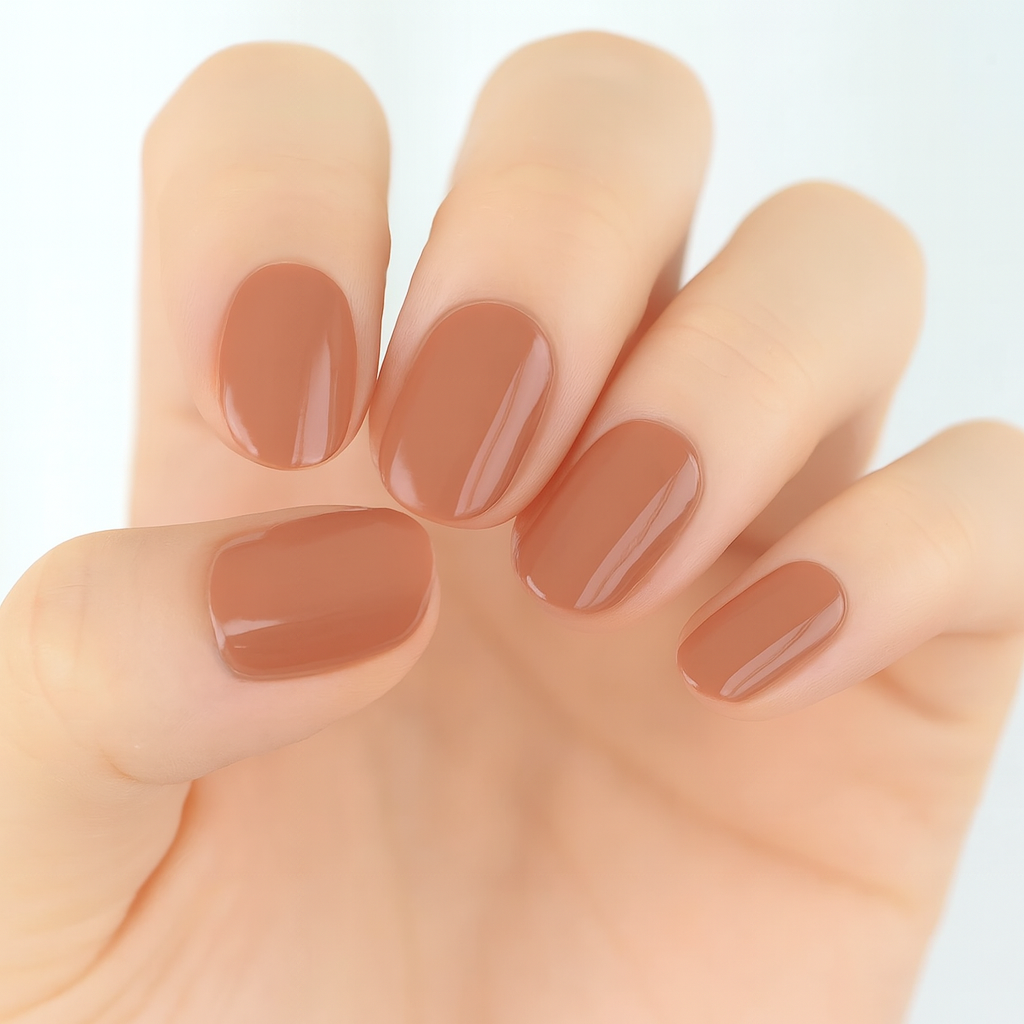 Caramel Semi Cured Gel Nail Sticker Kit