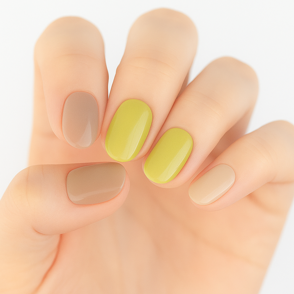 Earth Gradient Semi Cured Gel Nail Sticker Kit