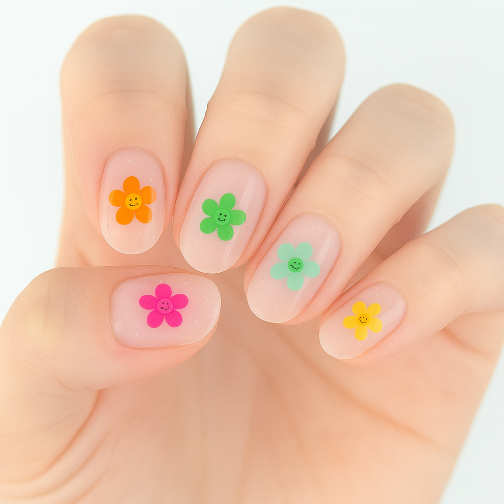 Flower Power Semi Cured Gel Nail Sticker Kit