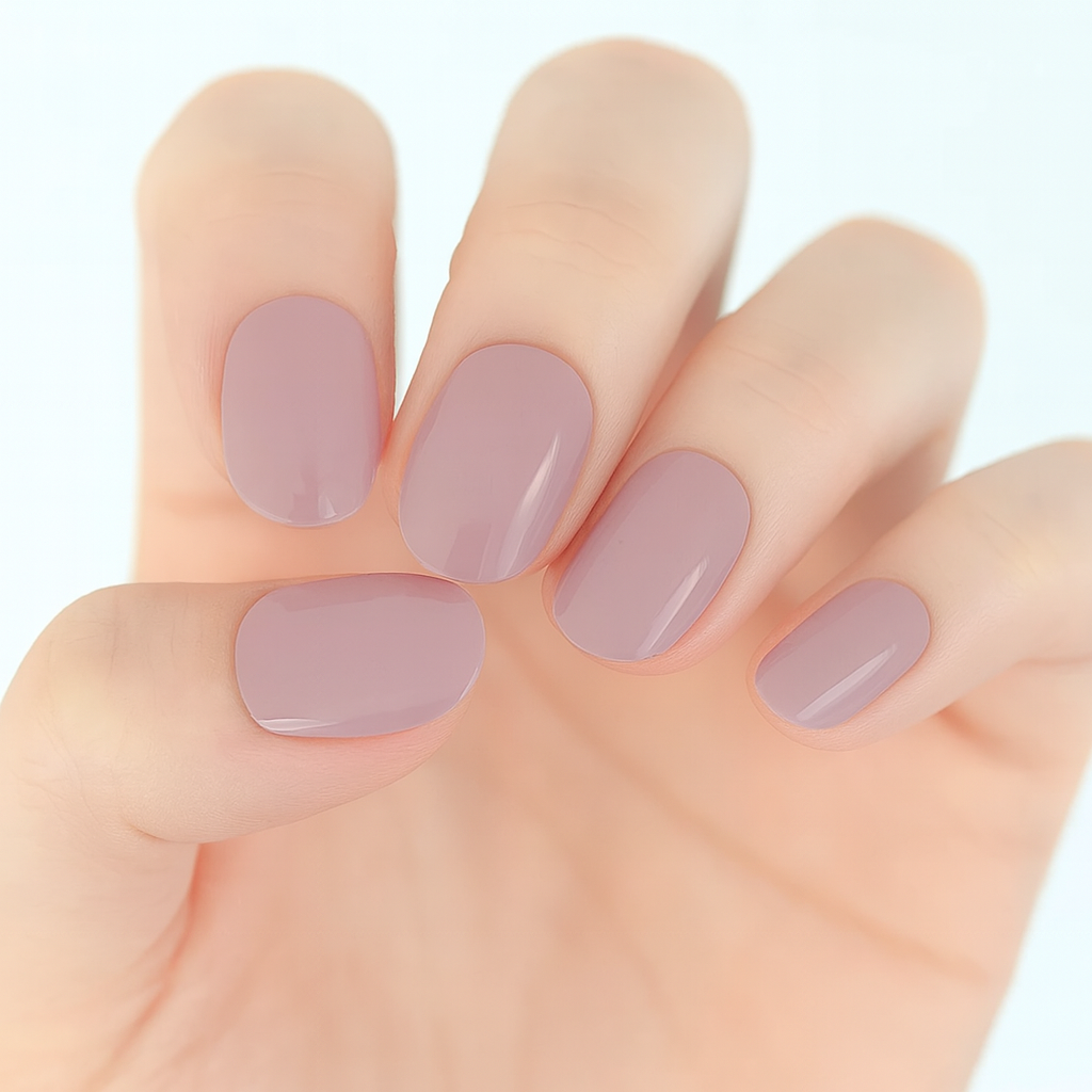 Latte Semi Cured Gel Nail Sticker Kit