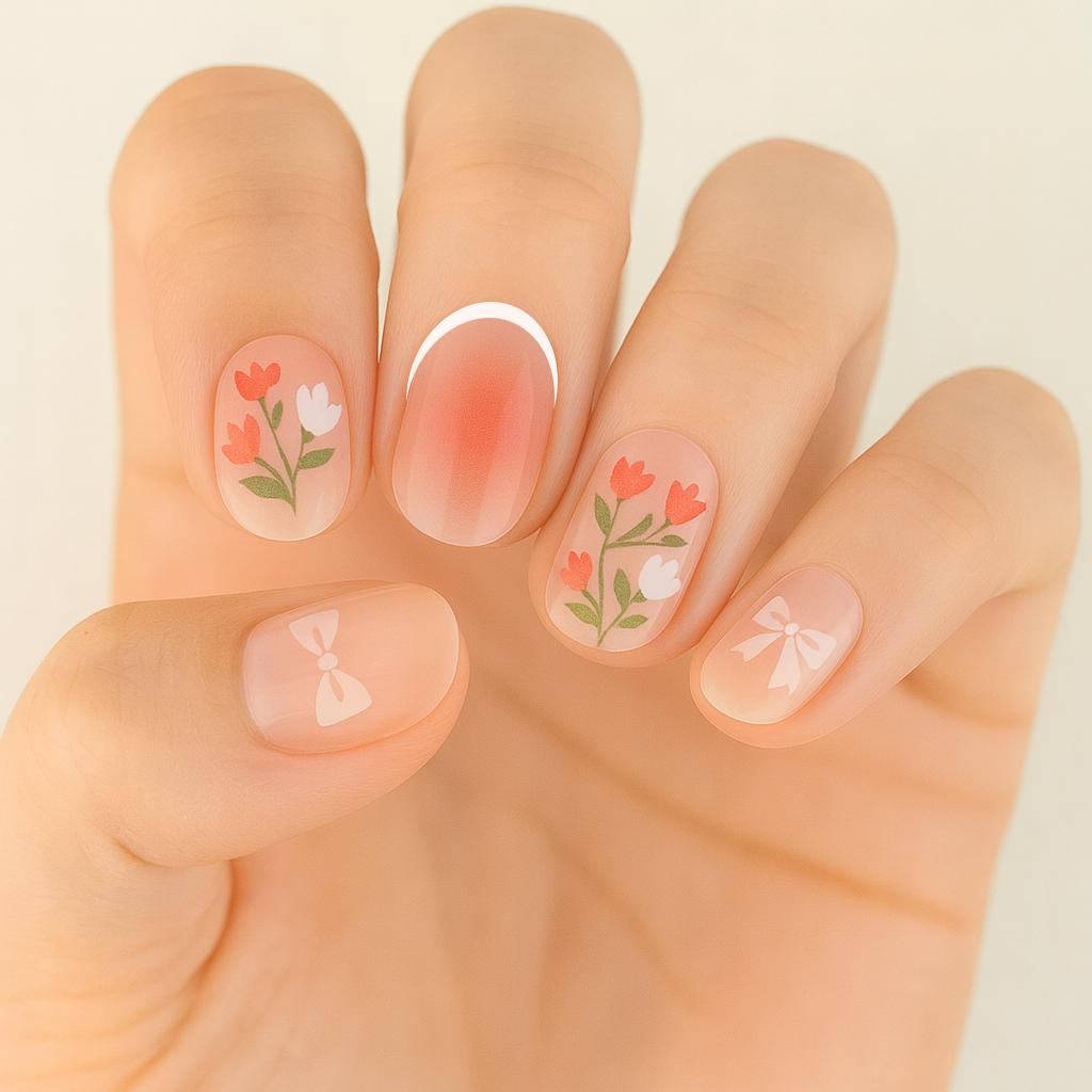 Tulip Semi Cured Gel Nail Sticker Kit